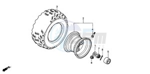 TRX90 FOURTRAX 90 drawing REAR WHEEL