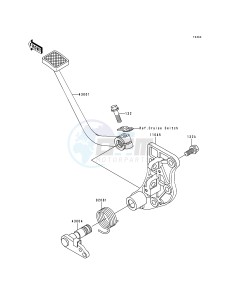 ZG 1200 B [VOYAGER XII] (B10-B14) [VOYAGER XII] drawing BRAKE PEDAL_TORQUE LINK