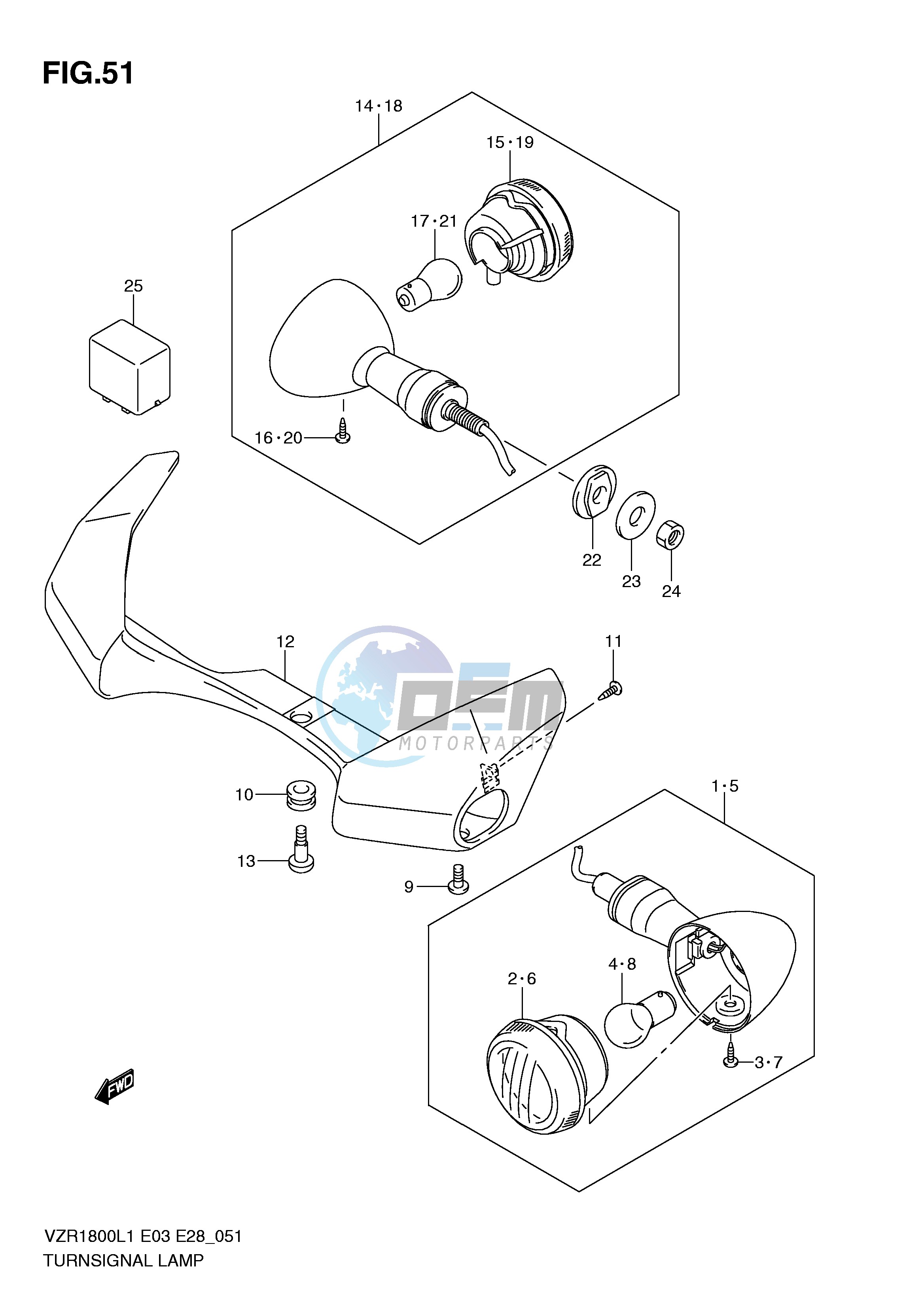 TURNSIGNAL LAMP (VZR1800ZL1 E3)