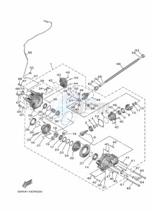 YXF850E YX85FPAP (BARP) drawing FRONT DIFFERENTIAL