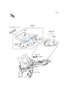 Z800 ZR800AEF FR GB XX (EU ME A(FRICA) drawing Seat