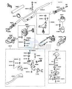 KSF 250 A [MOJAVE 250] (A3-A7) [MOJAVE 250] drawing HANDLEBAR