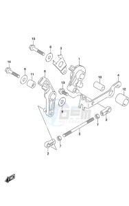 DF 9.9A drawing Throttle Control Non-Remote Control