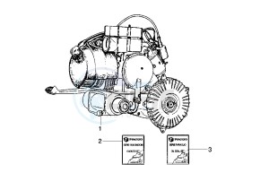 PX 125-150-200 drawing Engine