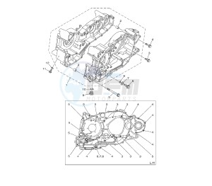 XP T-MAX ABS 530 drawing CRANKCASE