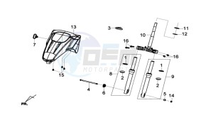 HD 2 125 drawing YOKE / FRONT FORK / STEERING HEAD BEARING