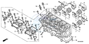 CBF1000A9 France - (F / ABS CMF) drawing CYLINDER HEAD