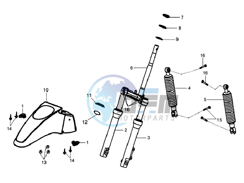 FRONT FORK/ FRONT FENDER / REAR SUSPENSION