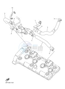 FZ8-SA 800 FZ8-S ABS (1BDA 1BDB) drawing AIR INDUCTION SYSTEM