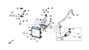 GTS 125I drawing RADIATOR