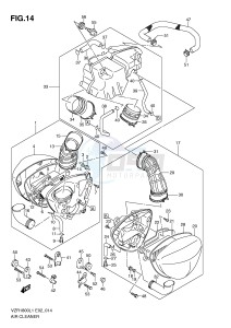 VZR1800 (E2) INTRUDER drawing AIR CLEANER