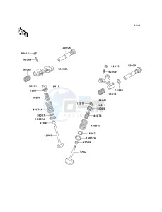 KL 125 D [KLR125] (D20-D22) [KLR125] drawing VALVE-- S- -