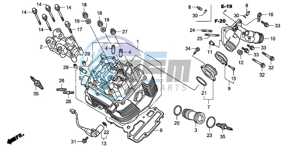 FRONT CYLINDER HEAD