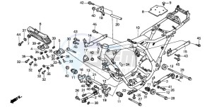 CBX750P2 drawing FRAME BODY