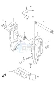 DF 250 drawing Clamp Bracket w/Transom (L)