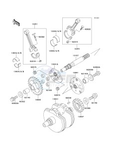 VN 800B [VULCAN 800 CLASSIC] (B6-B9) [VULCAN 800 CLASSIC] drawing CRANKSHAFT