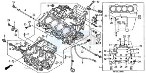 CBR600RR9 France - (F / CMF SPC) drawing CRANKCASE