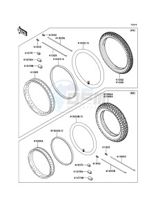 KLE500 KLE500-B1P GB XX (EU ME A(FRICA) drawing Tires