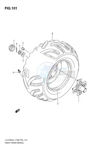 LT-A750X (P28-P33) drawing RIGHT REAR WHEEL (LT-A750XZL1 P28)