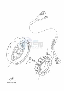 YFM450FWB KODIAK 450 (BJ5X) drawing GENERATOR