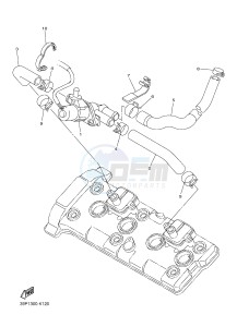 FZ8-S FZ8 FAZER 800 (42PD 42PF) drawing AIR INDUCTION SYSTEM