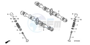 CB1300SA9 SI / ABS BCT MME TWO - (SI / ABS BCT MME TWO) drawing CAMSHAFT/VALVE