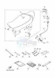 XSR700 MTM690-U (BLH1) drawing SEAT