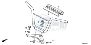 CRF50FC drawing HANDLE PIPE/TOP BRIDGE