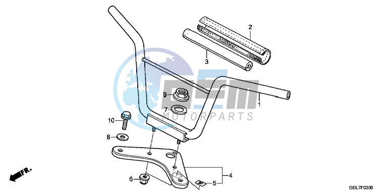 HANDLE PIPE/TOP BRIDGE