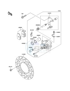 KX65 KX65A7F EU drawing Front Brake