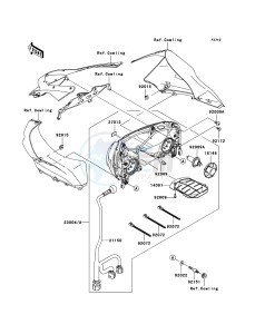 NINJA ZX-10R ZX1000-C2H FR GB XX (EU ME A(FRICA) drawing Headlight(s)