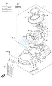 DF 350A drawing Ring Gear Cover