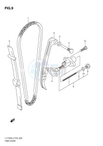 LT-F250 (E33) drawing CAM CHAIN