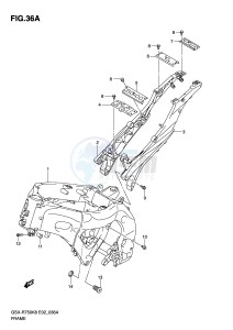 GSX-R750 (E2) drawing FRAME (MODEL L0)