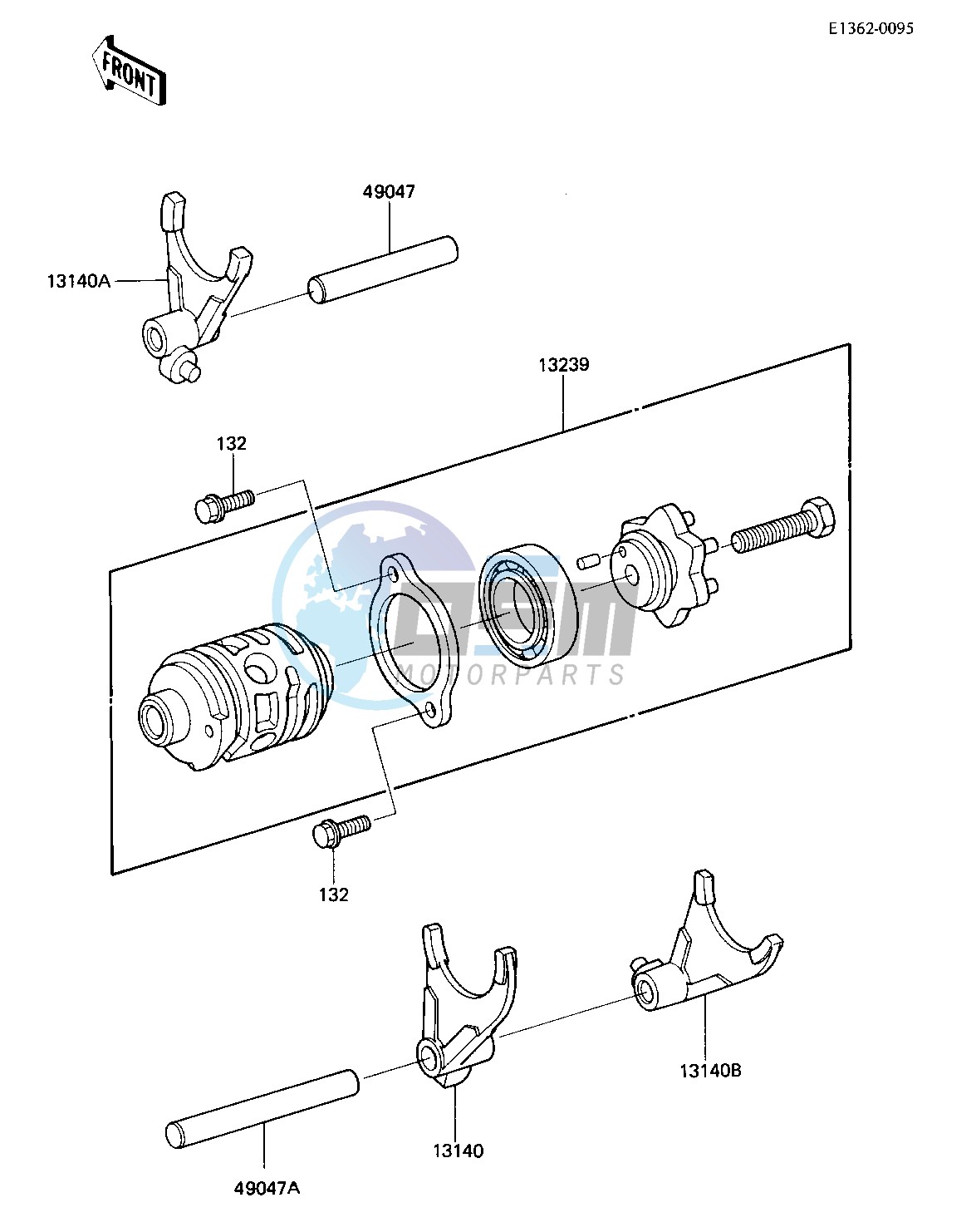 GEAR CHANGE DRUM & FORKS