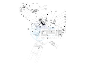 California 1400 Custom ABS 1380 WEG drawing Fanaleria anteriore