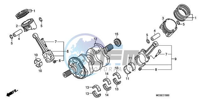 CRANK SHAFT/PISTON