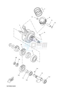 MT125A MT-125 ABS (BR34 BR34 BR34 BR34 BR34) drawing CRANKSHAFT & PISTON