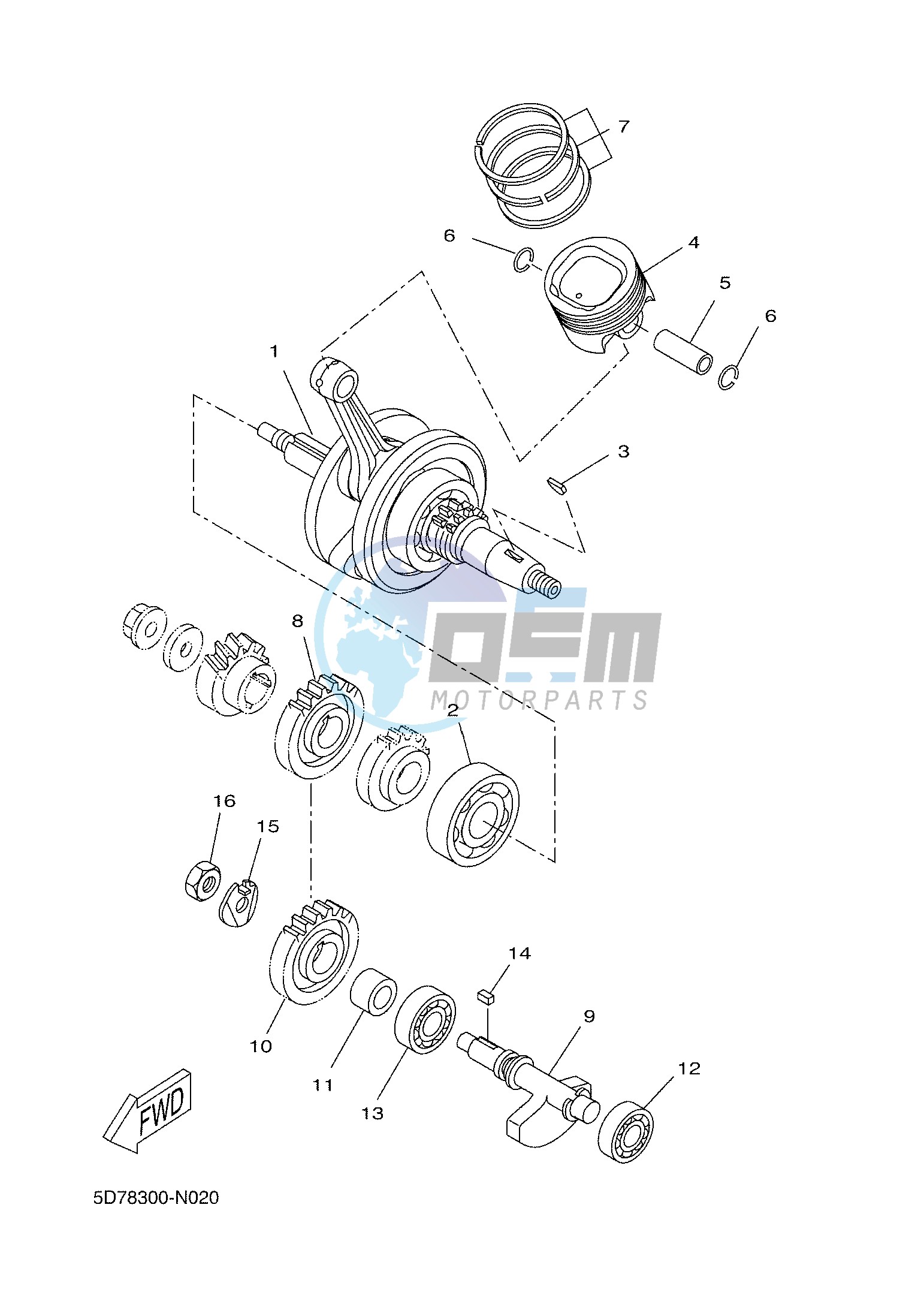 CRANKSHAFT & PISTON