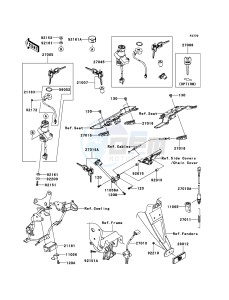 Z750 ZR750LCF UF (UK FA) XX (EU ME A(FRICA) drawing Ignition Switch