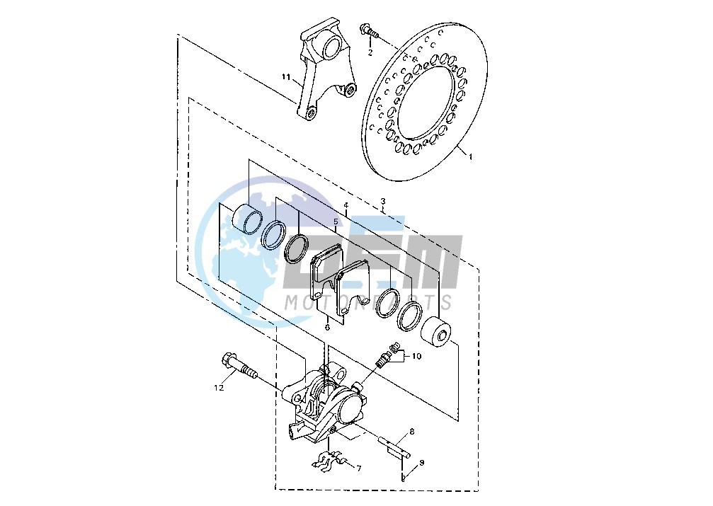 REAR BRAKE CALIPER