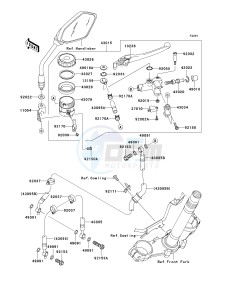 ZR 750 L [Z750 AU] (L7F-L8F) L8F drawing FRONT MASTER CYLINDER