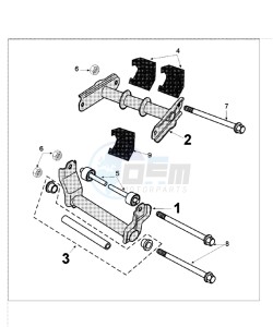 SAT 2 125 drawing ENGINE BRACKET