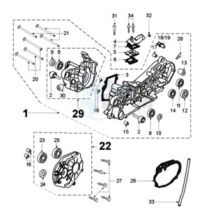 VIVA SL3 drawing CRANKCASE