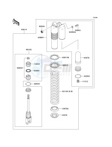 KX 250 M (M2) drawing SHOCK ABSORBER-- S- -