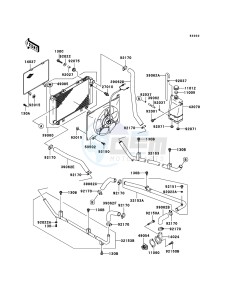 MULE 3010 4x4 KAF620-E5 EU drawing Radiator