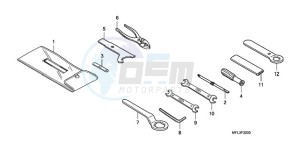 CBR1000RR9 France - (F / CMF REP) drawing TOOLS