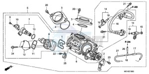 NSA700A9 France - (F / CMF MME) drawing THROTTLE BODY