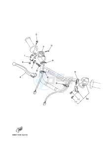 TT-R110E (B516 B517 B518 B518) drawing HANDLE SWITCH & LEVER