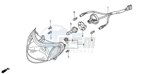 SH125 drawing HEADLIGHT